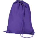 Purple Polyester Drawstring Bagthumbnail