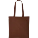 Dark Brown Cotton Shopper Long Handlethumbnail