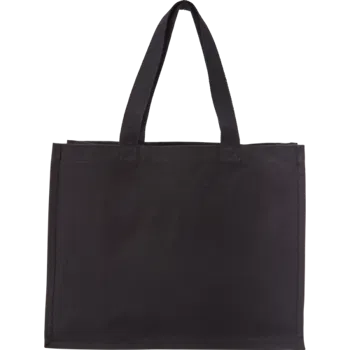 Black Premium Recycled Large Canvas Tote