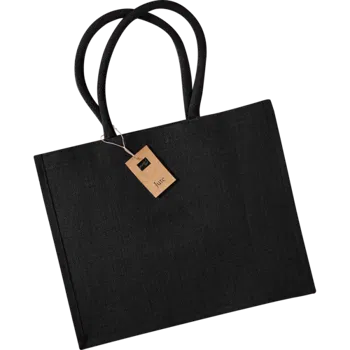 Black Classic Jute Bag