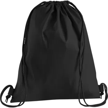 Black Premium Cotton Drawstring Bag