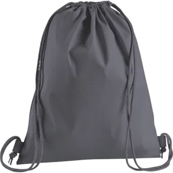 Graphite Grey Premium Cotton Drawstring Bag